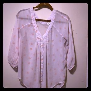 Lauren Conrad Sheer Blouse Size Small